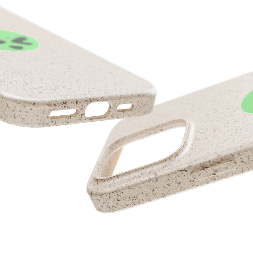 biodegradable case -silly green guy design