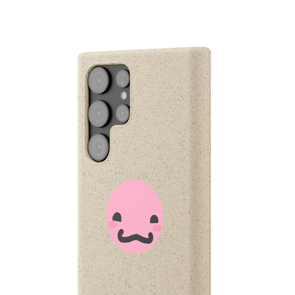biodegradable case -cute pink guy