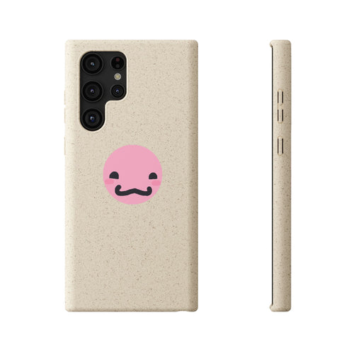 biodegradable case -cute pink guy