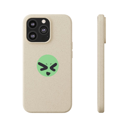 silly green guy biodegradable case