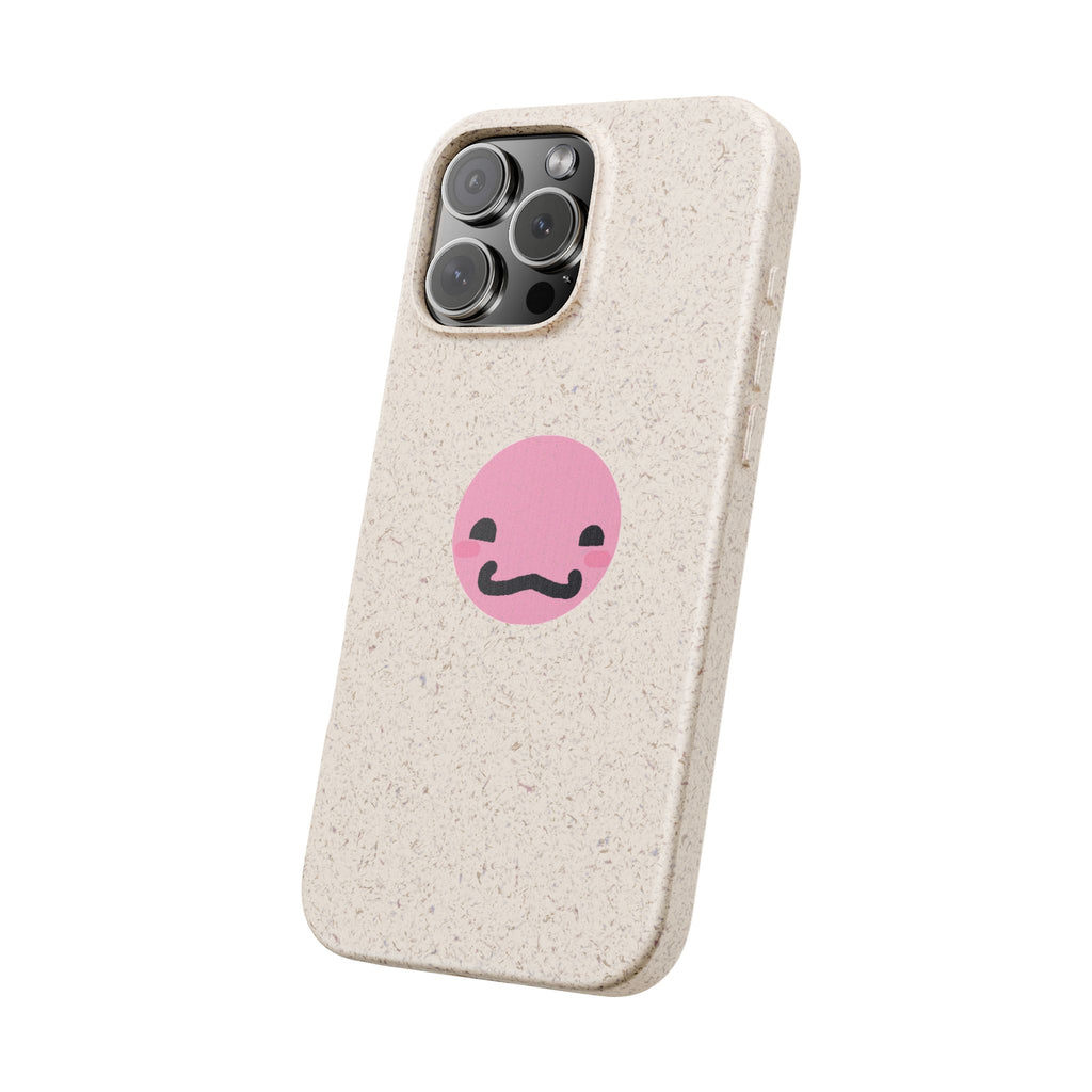biodegradable case -cute pink guy