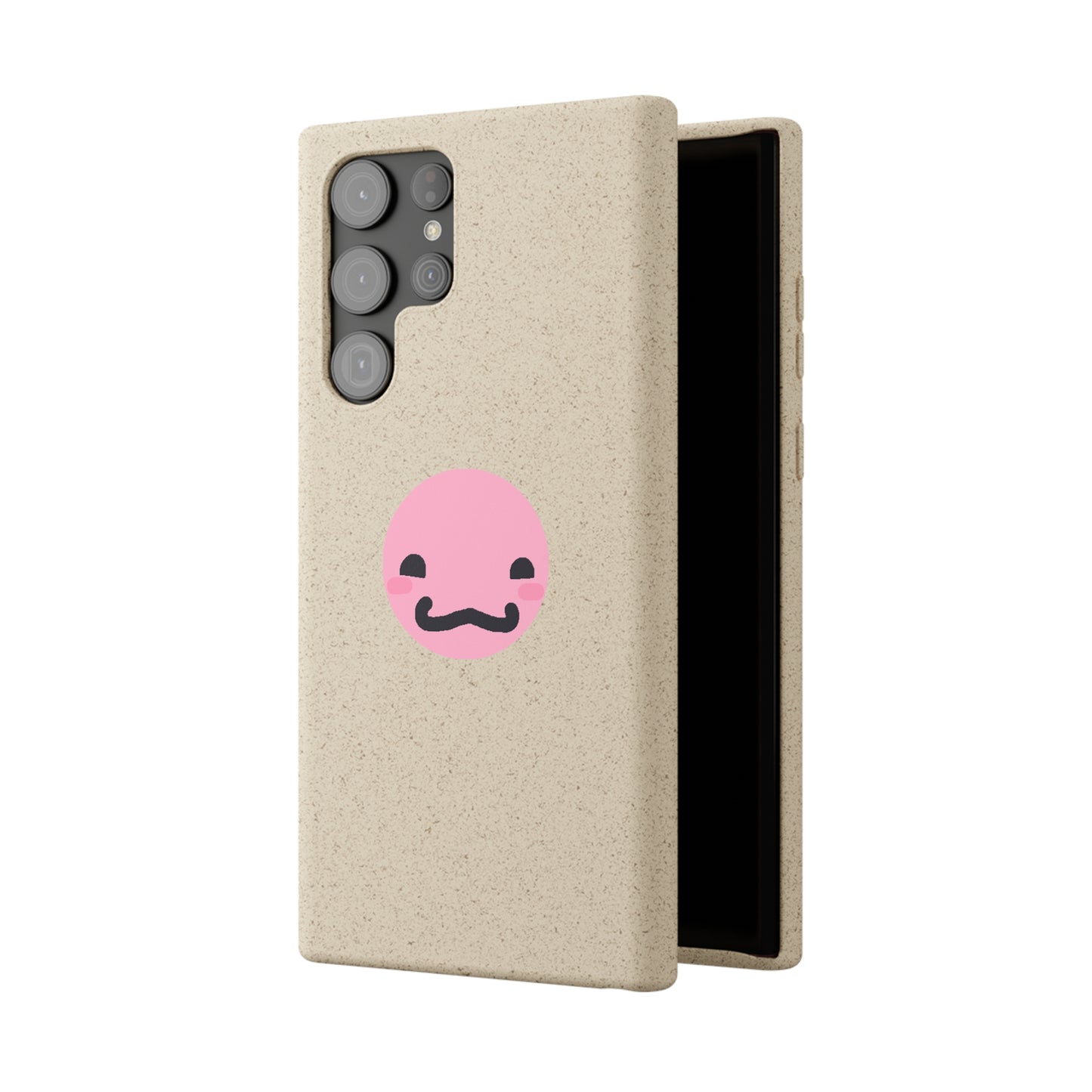 cute pink guy biodegradable case