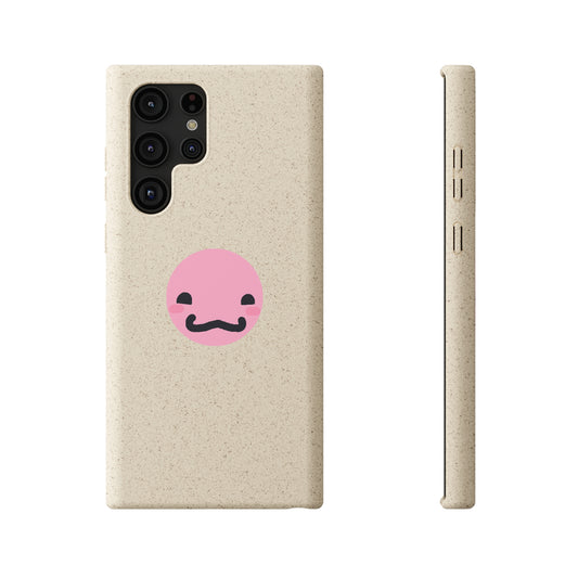 cute pink guy biodegradable case