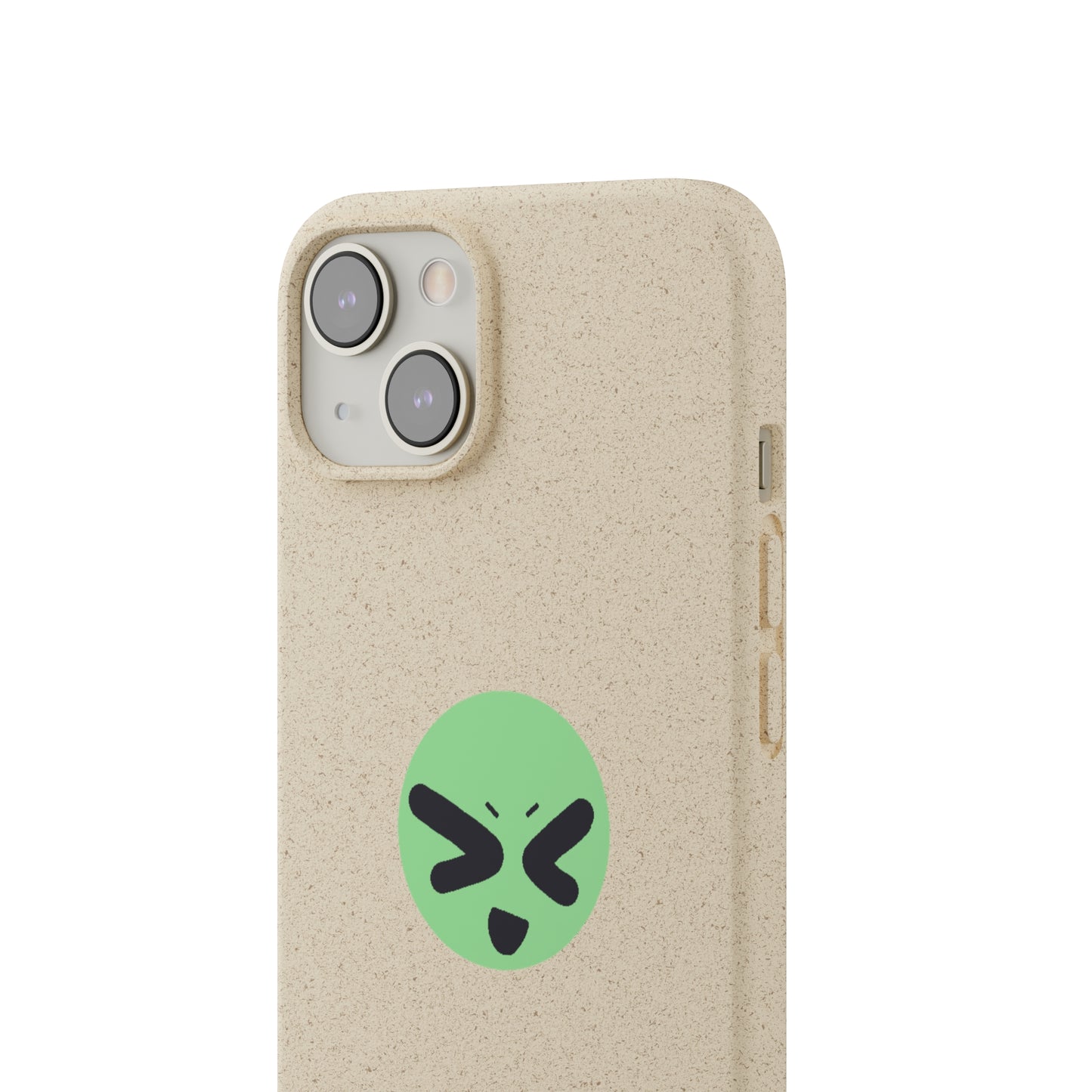 silly green guy biodegradable case