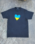hearts for Ukraine cotton tee