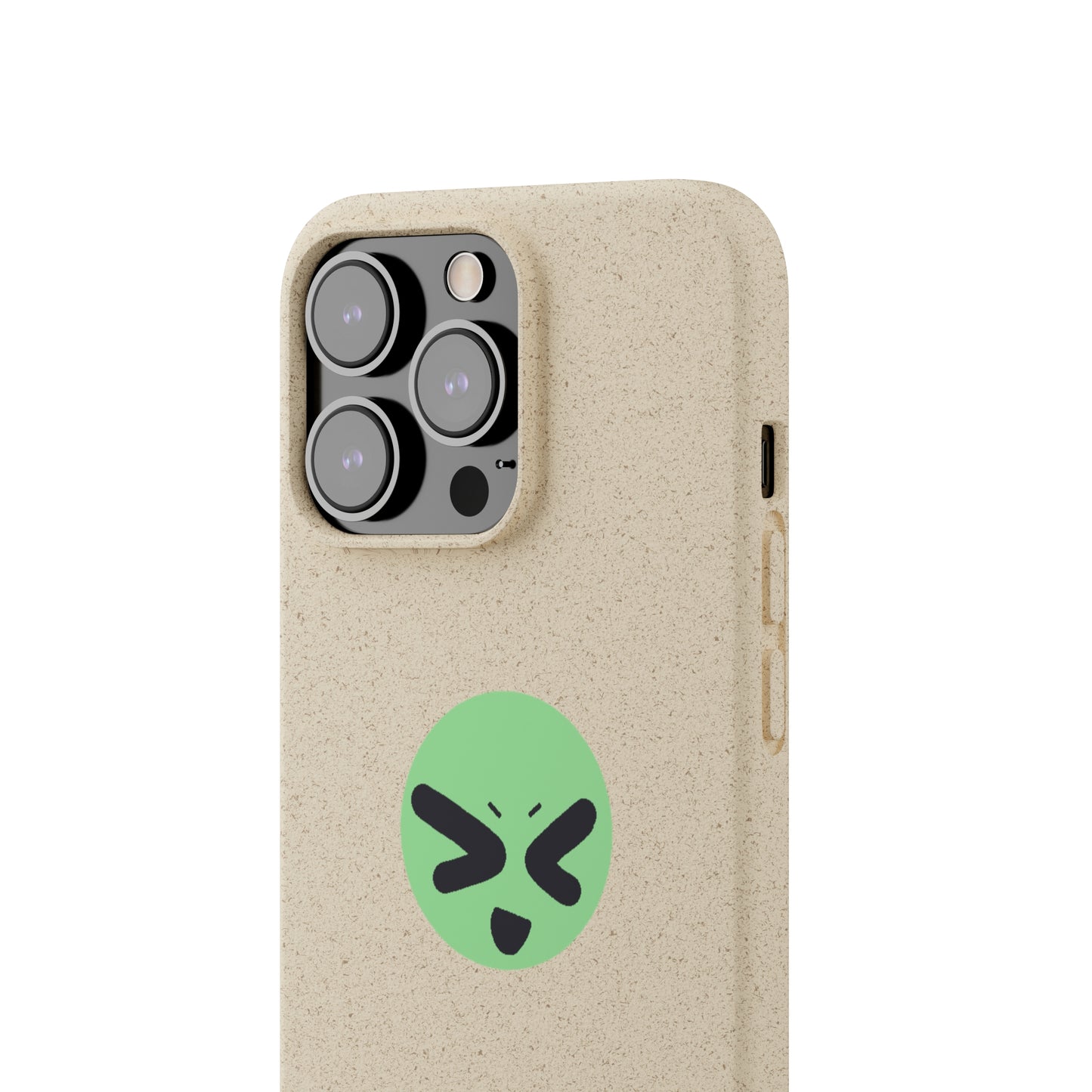 silly green guy biodegradable case