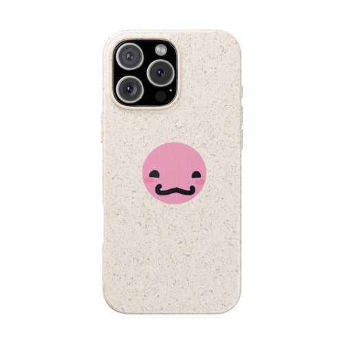 biodegradable case -cute pink guy