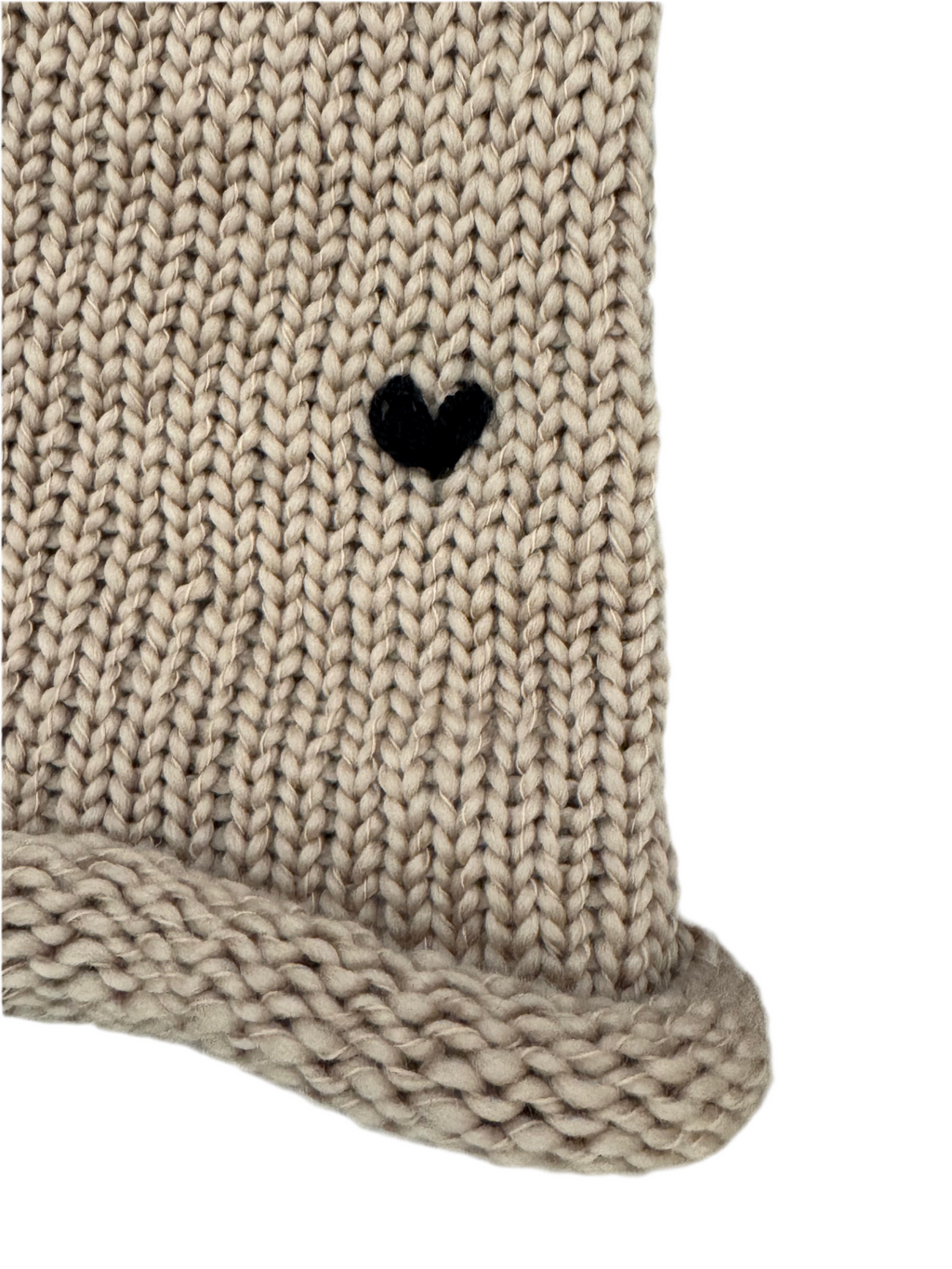 eelectricat merino wool beanie - made to order with heart embroidery