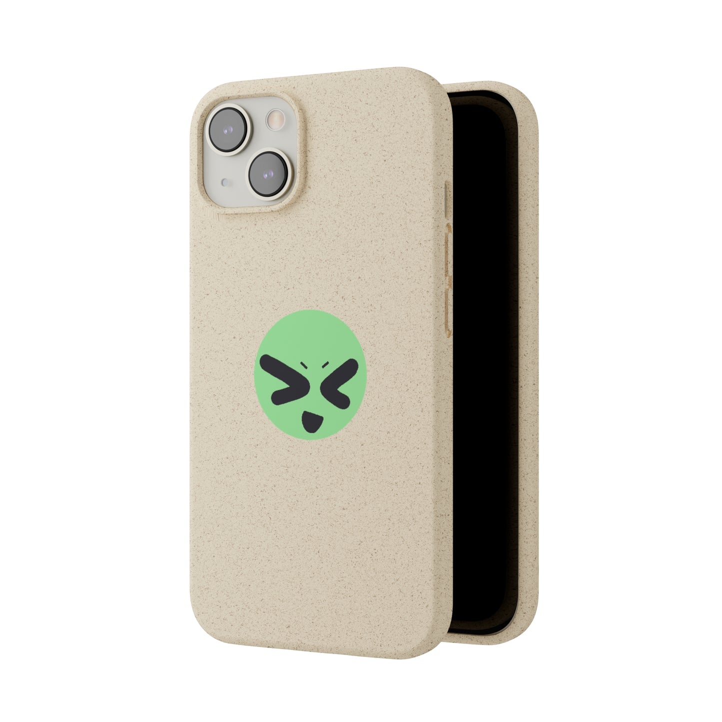 silly green guy biodegradable case