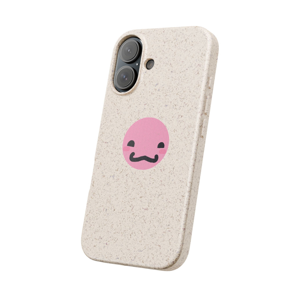 biodegradable case -cute pink guy