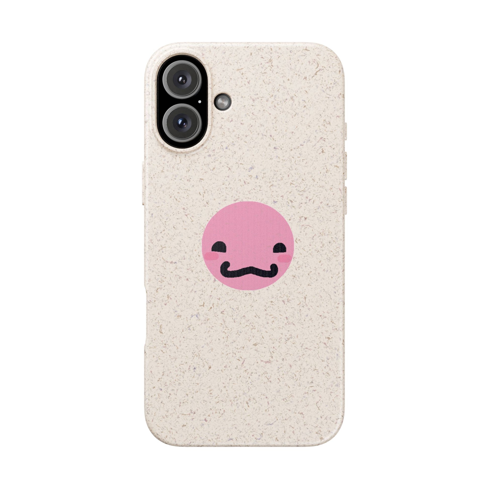 biodegradable case -cute pink guy