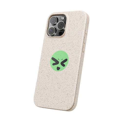 biodegradable case -silly green guy design