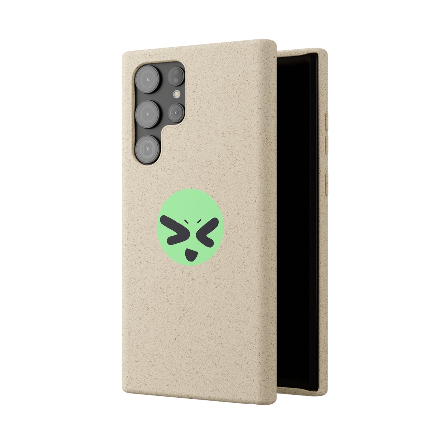 silly green guy biodegradable case