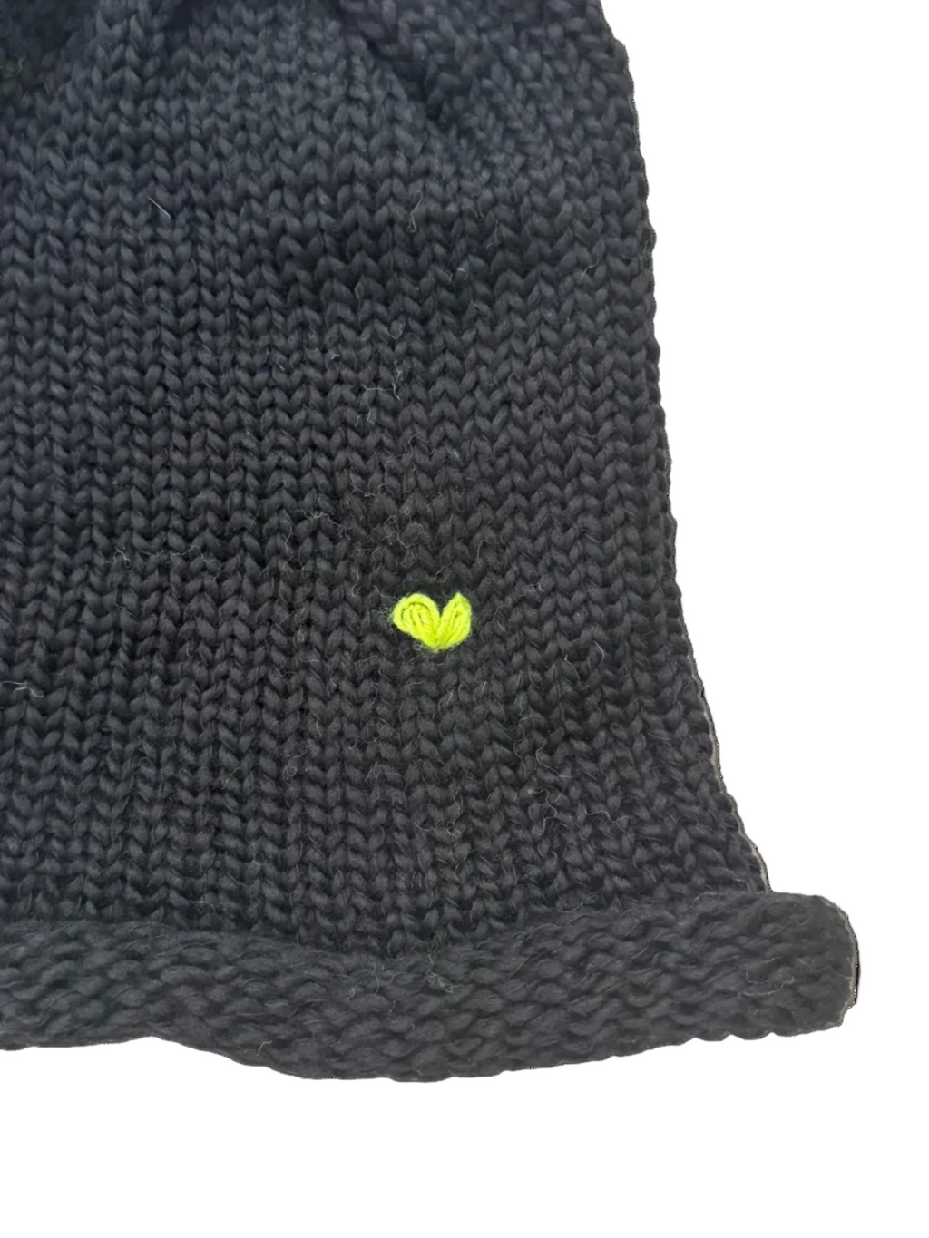 eelectricat merino wool beanie - made to order with heart embroidery