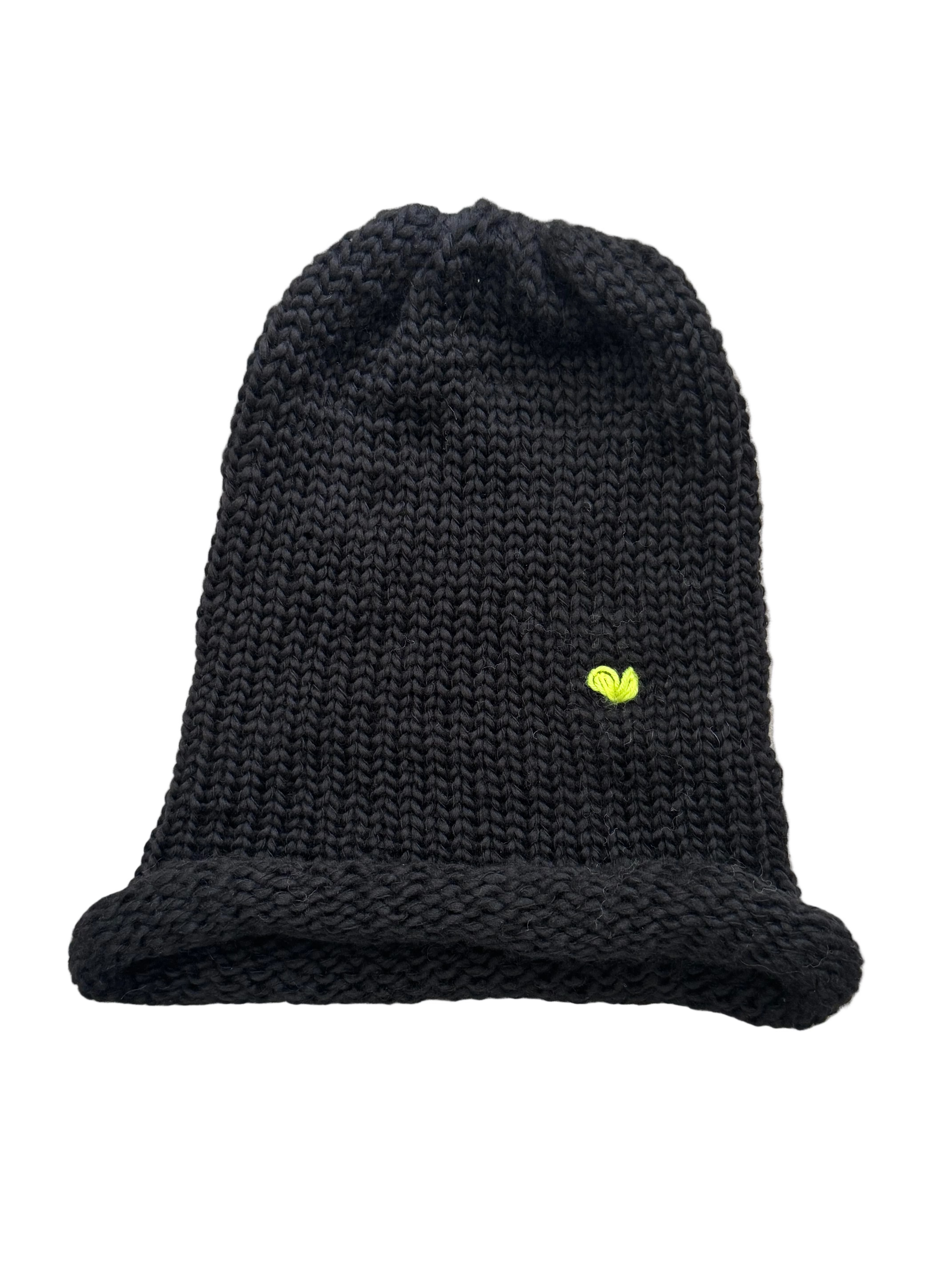 eelectricat merino wool beanie - made to order with heart embroidery