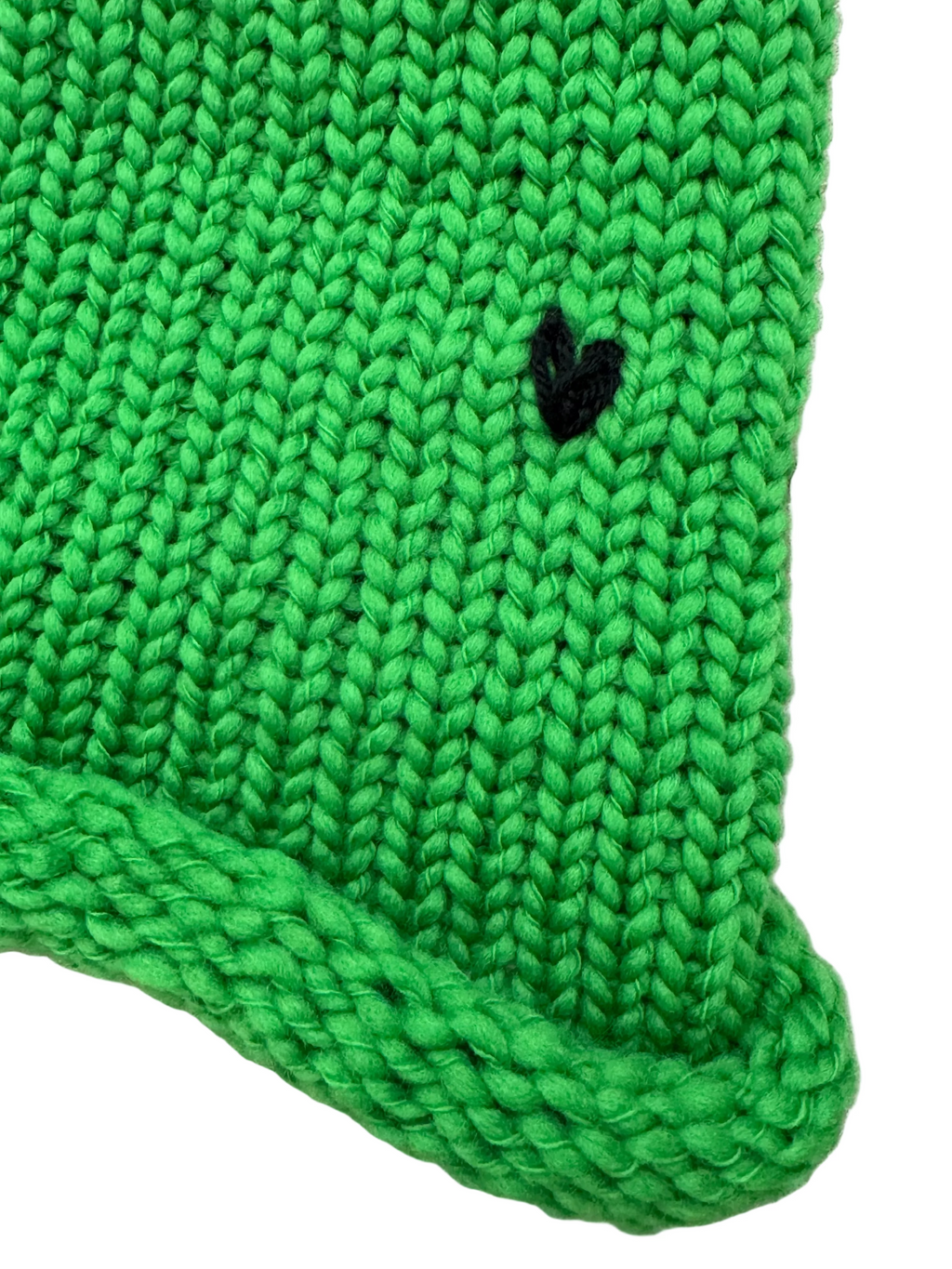 eelectricat merino wool beanie - made to order with heart embroidery