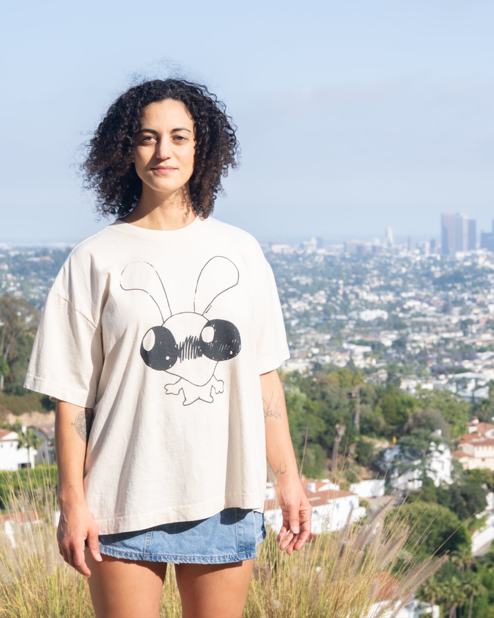 cropped boxy tee alien one